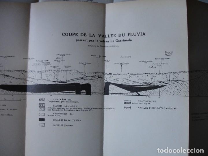 Mapas contempor&aacute;neos: MAPA CORTE DEL VALLE DEL FLUVIA VOLCAN LA GARRINADA.1926. CATALU&Ntilde;A.GEOLOGIA.16X32
