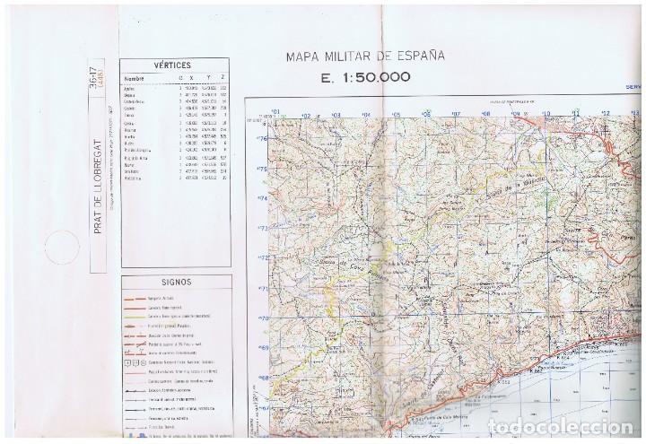 Mapas contempor&aacute;neos: MAPA DE PRAT DE LLOBREGAT HOJA 36-17 (448) E 1:50.000 CARTOGRAF&Iacute;A MILITAR DE ESPA&Ntilde;A - 1975