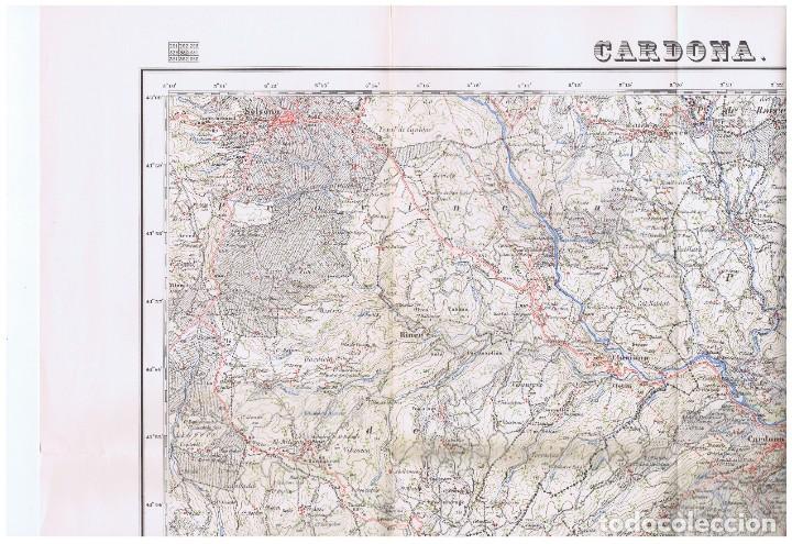 Mapas contempor&aacute;neos: MAPA DE CARDONA HOJA 330 E 1:50.000 CARTOGRAF&Iacute;A MILITAR DE ESPA&Ntilde;A - 2A EDICION 1951
