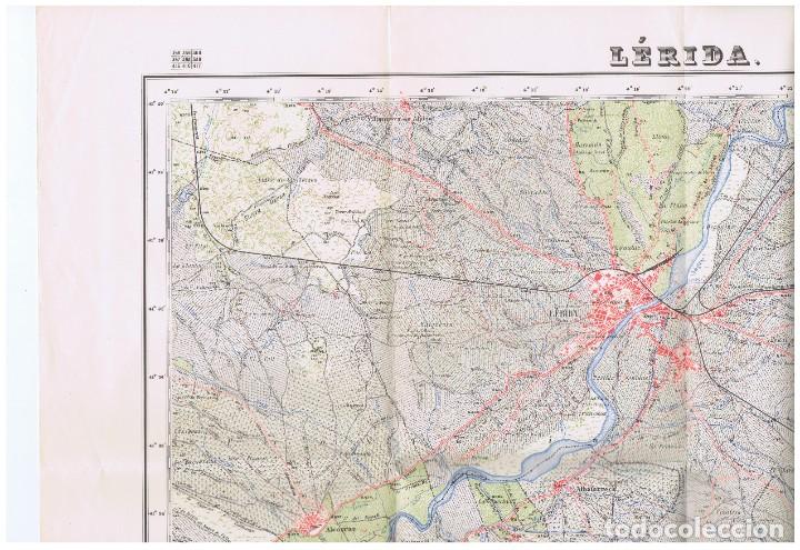 Mappe contemporanee: MAPA DE LERIDA HOJA 388 E 1:50.000 CARTOGRAF&Iacute;A MILITAR DE ESPA&Ntilde;A - 2A EDICION 1950