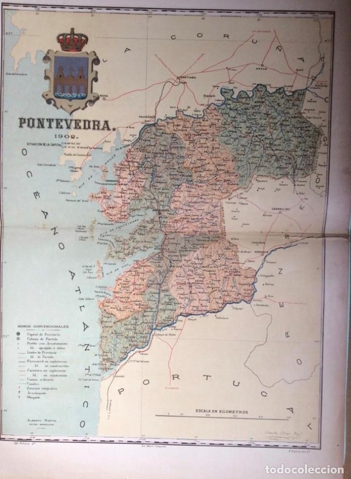 Mapas contempor&acirc;neos: MAPA DE PONTEVEDRA 1902 BENITO CHIAS
