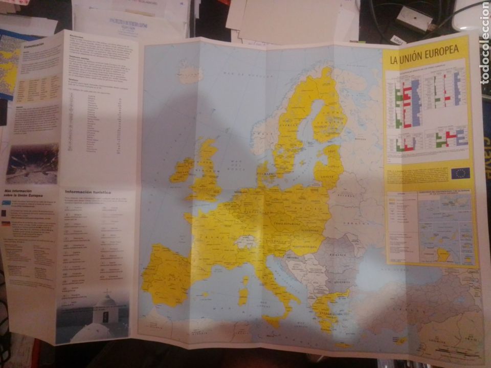 Mapas contempor&acirc;neos: Mapa Uni&oacute;n Europea 70x45