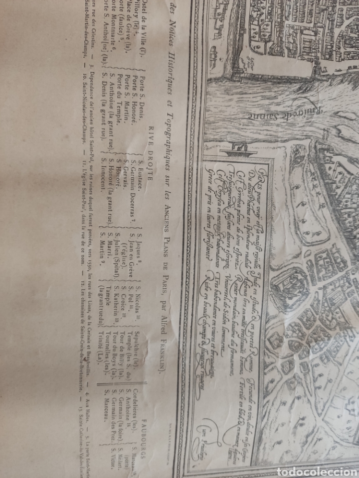 Mapas contempor&aacute;neos: Mapa Paris 1530 - Foto 5