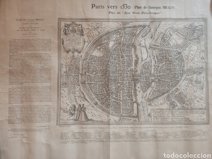 Mapas contempor&aacute;neos: Mapa Paris 1530 - Foto 1