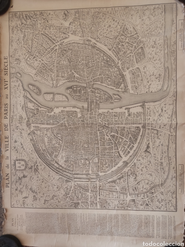 Contemporary maps: Mapa Paris s. XVl