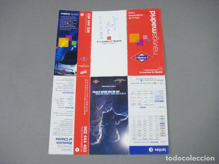 Mapas contempor&aacute;neos: PLANO DE BOLSILLO DEL METRO DE MADRID - ABRIL DE 2003 - Foto 1