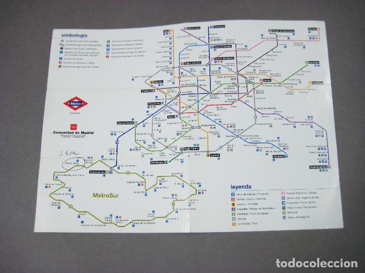 Mapas contempor&aacute;neos: PLANO DE BOLSILLO DEL METRO DE MADRID - ABRIL DE 2003 - Foto 2