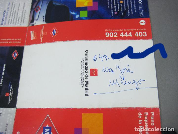 Mapas contempor&aacute;neos: PLANO DE BOLSILLO DEL METRO DE MADRID - ABRIL DE 2003 - Foto 3