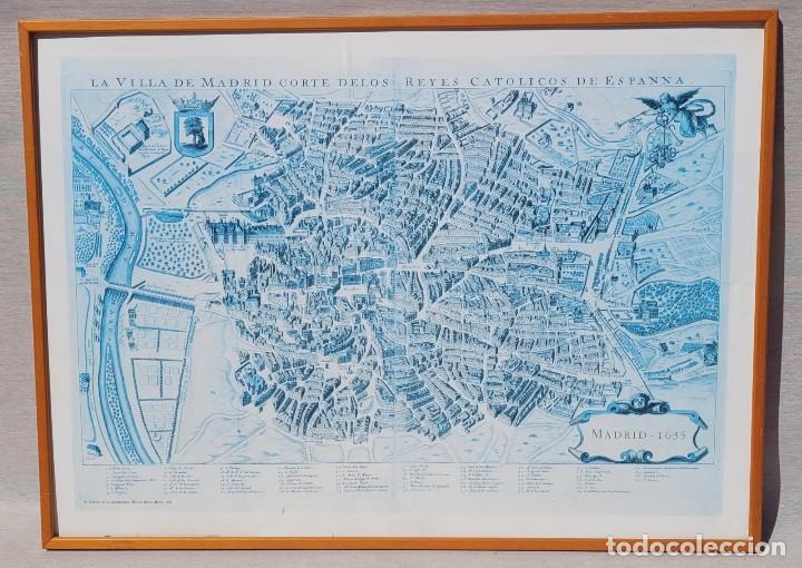 Mapas contempor&acirc;neos: MAPA DE MADRID CORTE DE LOS REYES CATOLICOS 1635,Libreria Gabriel Molina, 1993