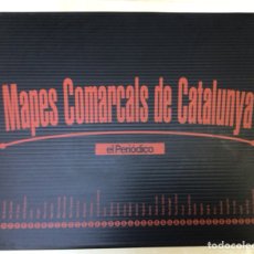 Mapas contemporáneos: ESTUCHE MALETIN MAPAS COMARCALES DE CATALUNYA. AÑO 1996