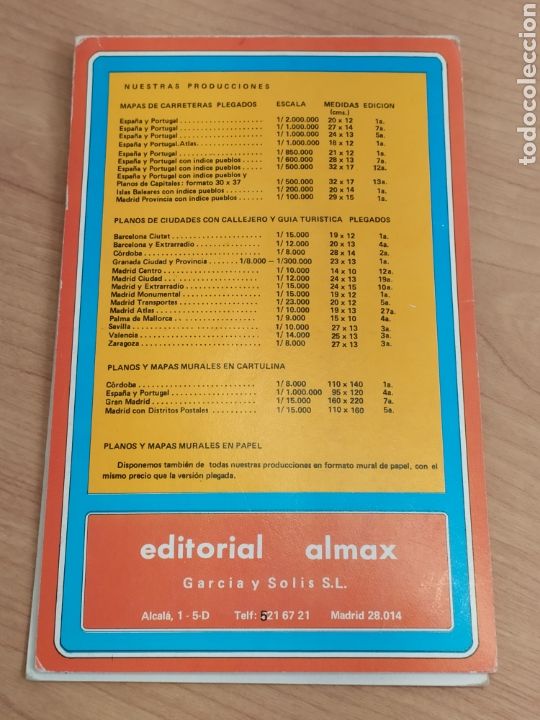 Mapas contempor&aacute;neos: Mapa Barcelona - Ed. Almax 1989 - Foto 3