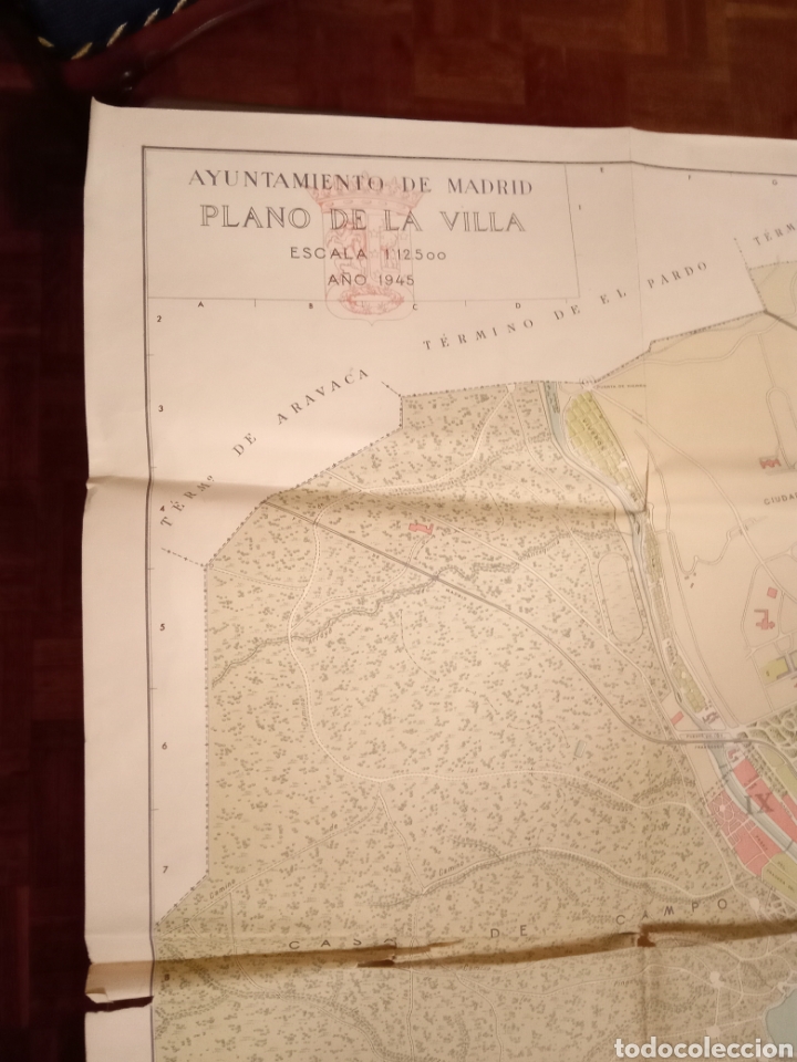 Mapas contempor&acirc;neos: Plano Villa de Madrid .1945
