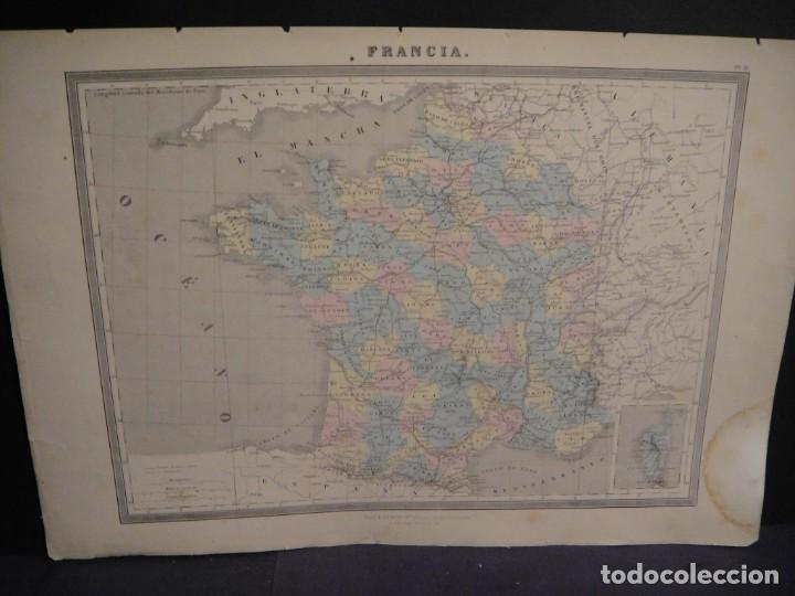 Mapas contempor&acirc;neos: mapa de francia - mapa dufour - l.turgis , editeur
