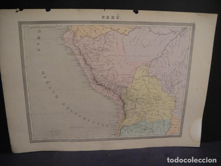 Mapas contempor&acirc;neos: mapa de peru - mapa dufour - l.turgis , editeur
