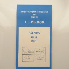 Mapas contemporâneos: MAPA TOPOGRÁFICO ALBAIDA. Lote 363020775