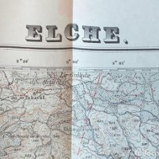 Cartes géographiques contemporaines: MAPA TOPOGRÁFICO ELCHE ALICANTE PROVINCIA COMUNIDAD VALENCIANA ESPAÑA. Lote 363244875