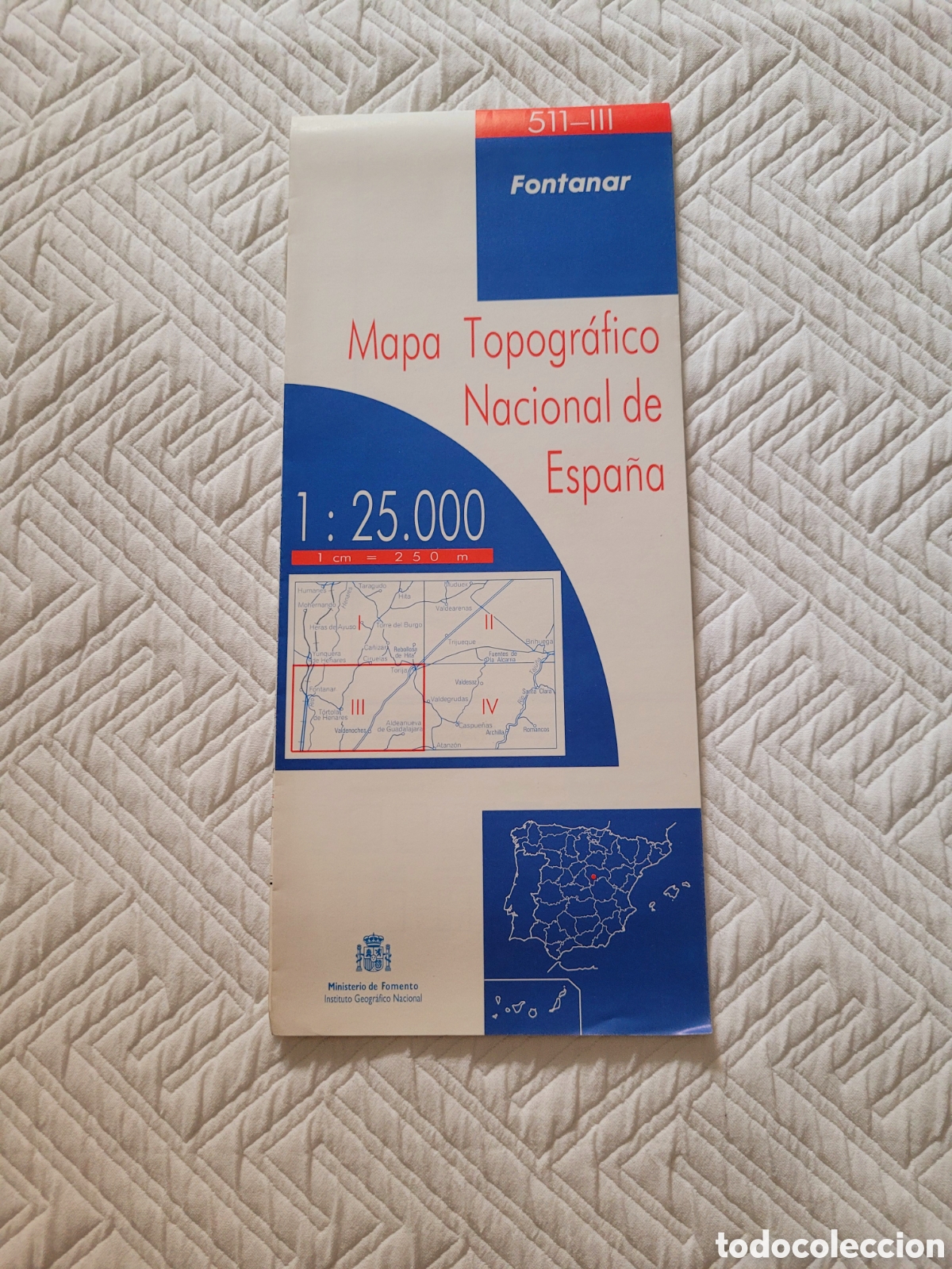 Zeitgen&ouml;ssische Karten: Mapa topogr&aacute;fico nacional Fontanar. Publicado por el Instituto Geogr&aacute;fico Nacional. Escala: 1:25000.
