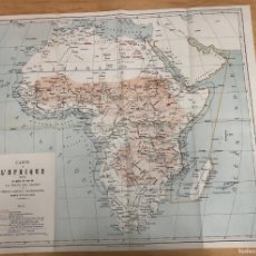 Cartes géographiques contemporaines: CARTE DE L'AFRIQUE DRESSEE AU POINT DE VUE DE LA TRAITE DES NEGRES. CURIOSO. SOBRE TRATA DE NEGROS. Lote 364683441