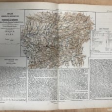 Mapas contemporáneos: MAPA PROVINCIA DE JAEN. ATLAS GEOGRAFICO DESCRIPTIVO DE LA PENINSULA IBERICA 1880. Lote 366469911
