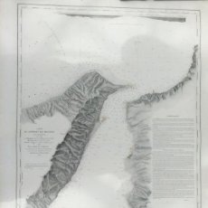 Mapas contemporáneos: CARTE DU DÉTROIT DE MESSINE,ITALIA MERIDIONAL 1864