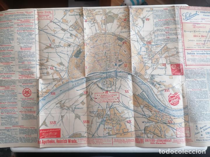 Zeitgen&ouml;ssische Karten: ANTIGUO MAPA DE COLONIA CON LAS PRINCIPALES EMPRESAS Y SITIOS DE INTERES