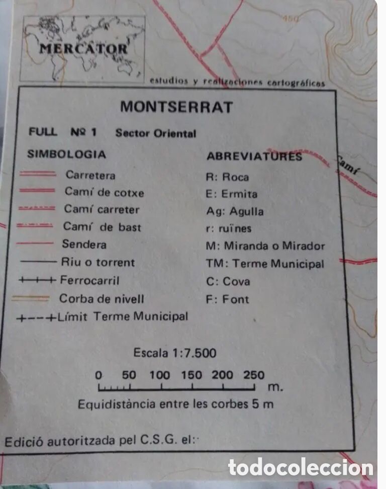 Mapas contempor&aacute;neos: PLANO MONTSERRAT (ITINERARIOS) - Foto 2