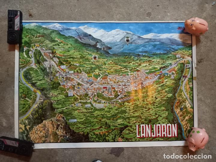 Mapas contempor&aacute;neos: MAPA POSTER EL LANJARON GRANADA - Foto 2