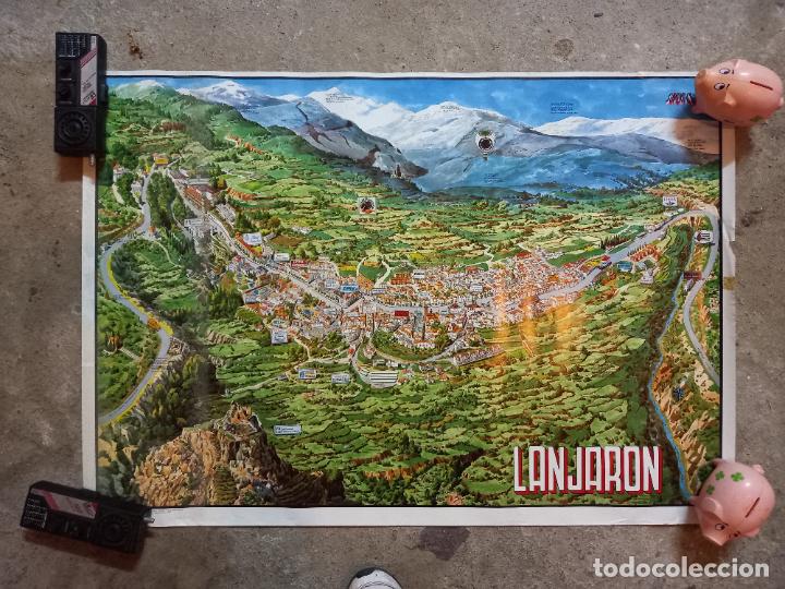 Mapas contempor&aacute;neos: MAPA POSTER EL LANJARON GRANADA - Foto 1