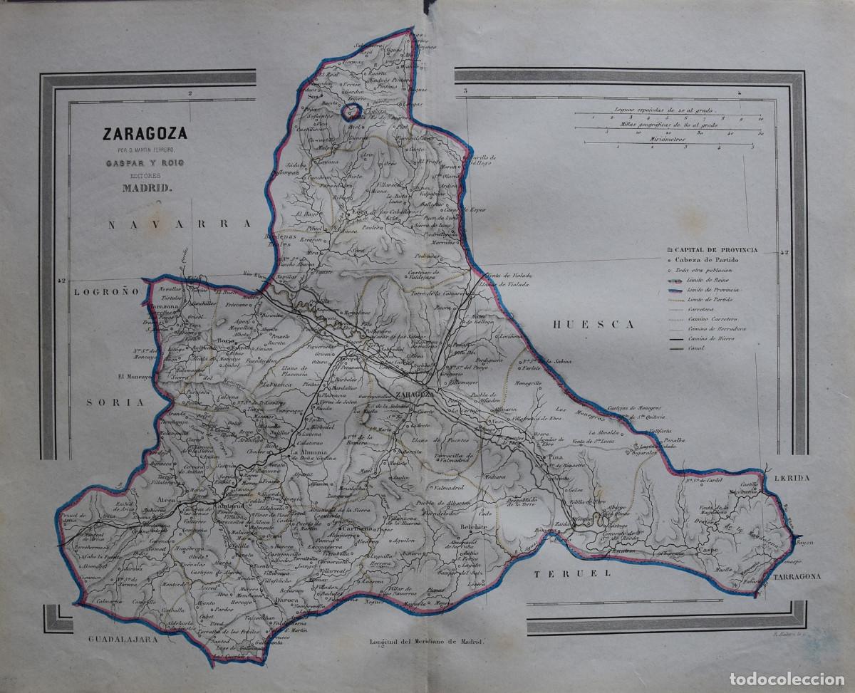 Zeitgen&ouml;ssische Karten: MAPA DE ZARAGOZA (1864- Mart&iacute;n FERREIRO y PERALTA)