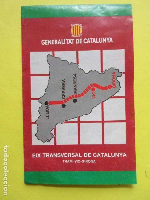 Zeitgen&ouml;ssische Karten: GRAN PLANO Y DETALLES DEL ESIX TRANSVERSAL DE CATALUNYA TRAMO VIC GIRONA
