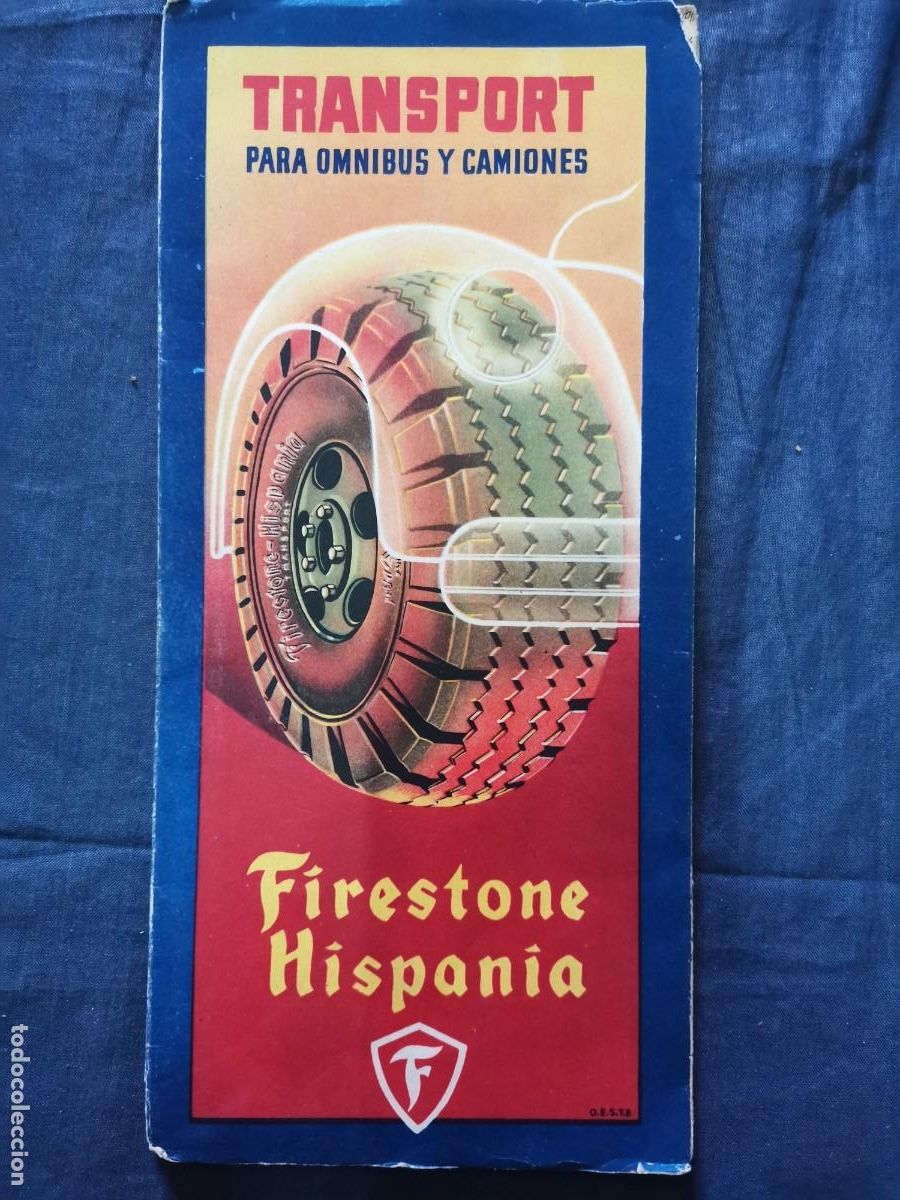 Mapas contempor&aacute;neos: Mapa Firestone Hispania numero 17 Sevilla Cadiz , M&aacute;laga , Granada