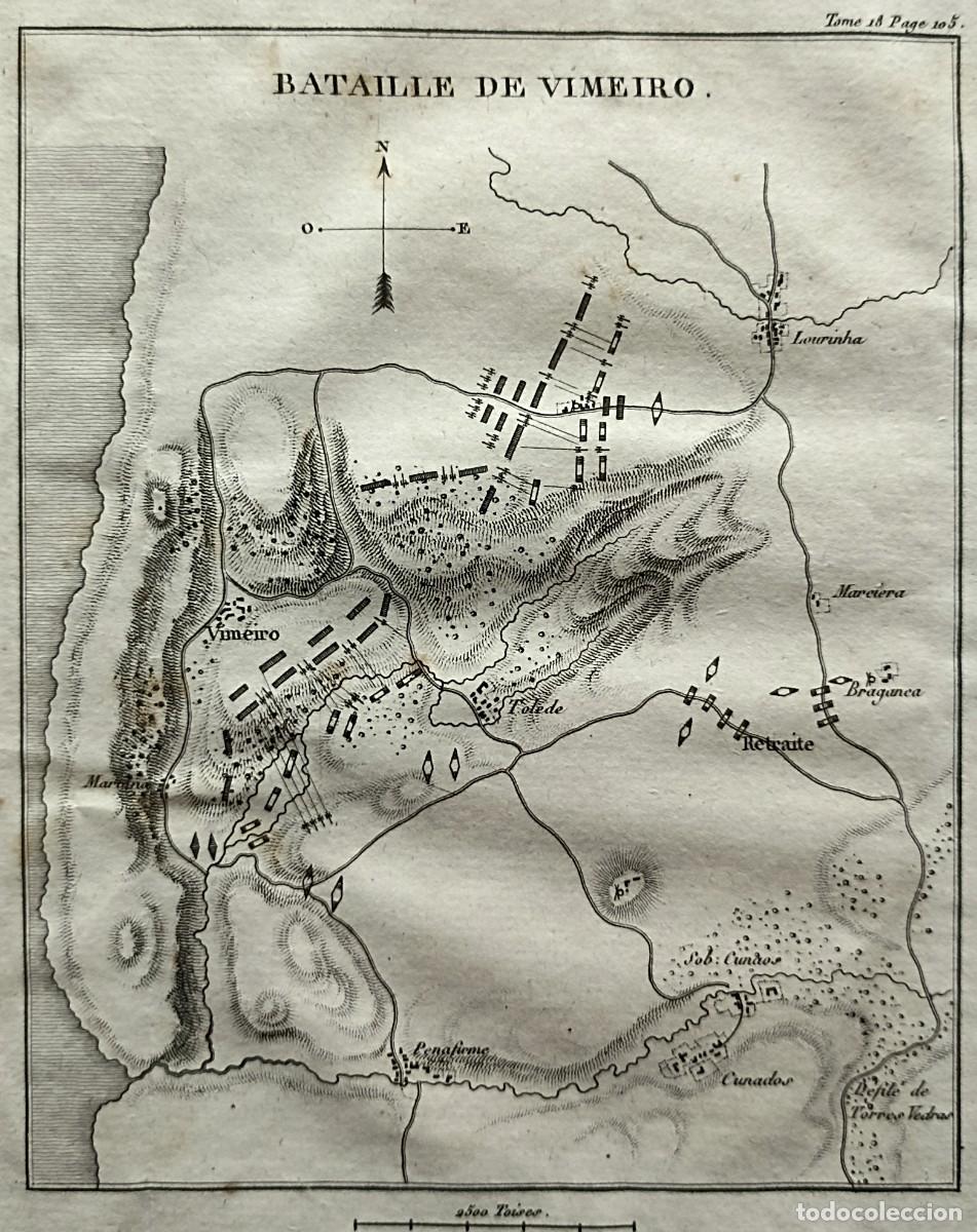 1820 antiguo mapa plano batalla de vimeiro, por - Acheter Cartes  géographiques contemporaines sur todocoleccion