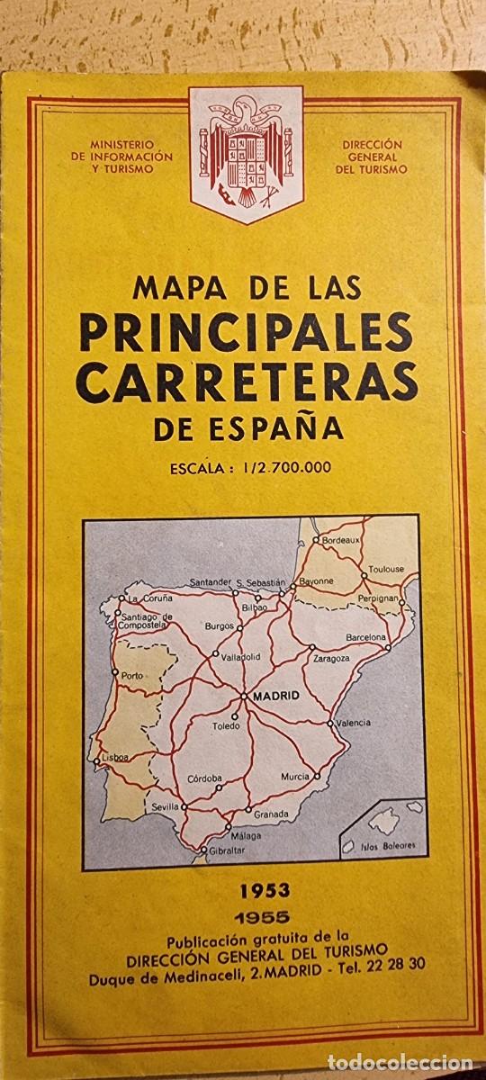 Mapas contempor&aacute;neos: Mapa antiguo de carreteras