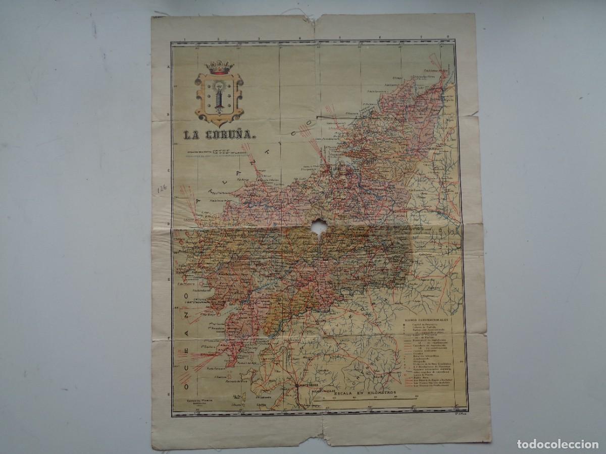 Mapas contempor&aacute;neos: ANTIGUO MAPA DE LA CORU&Ntilde;A - Foto 1