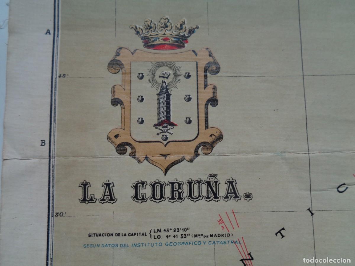 Mapas contempor&aacute;neos: ANTIGUO MAPA DE LA CORU&Ntilde;A - Foto 2