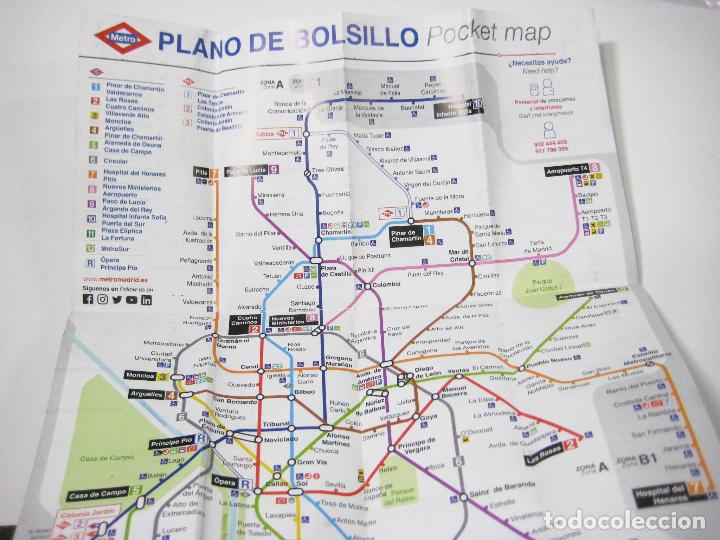 Mapas contempor&aacute;neos: PLANO DE METRO DE MADRID DE JUNIO DE 2017 - Foto 2