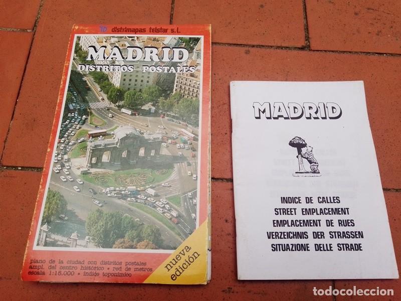 Mapas contempor&aacute;neos: Mapa Madrid distritos postales e indice callejero - Foto 3