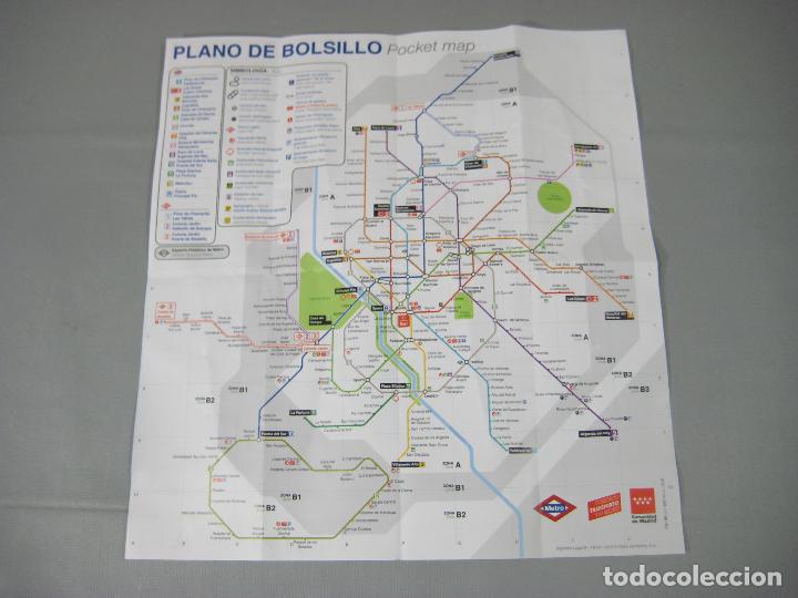 Mapas contempor&aacute;neos: PLANO DE METRO DE MADRID DE MARZO DE 2016 - Foto 3