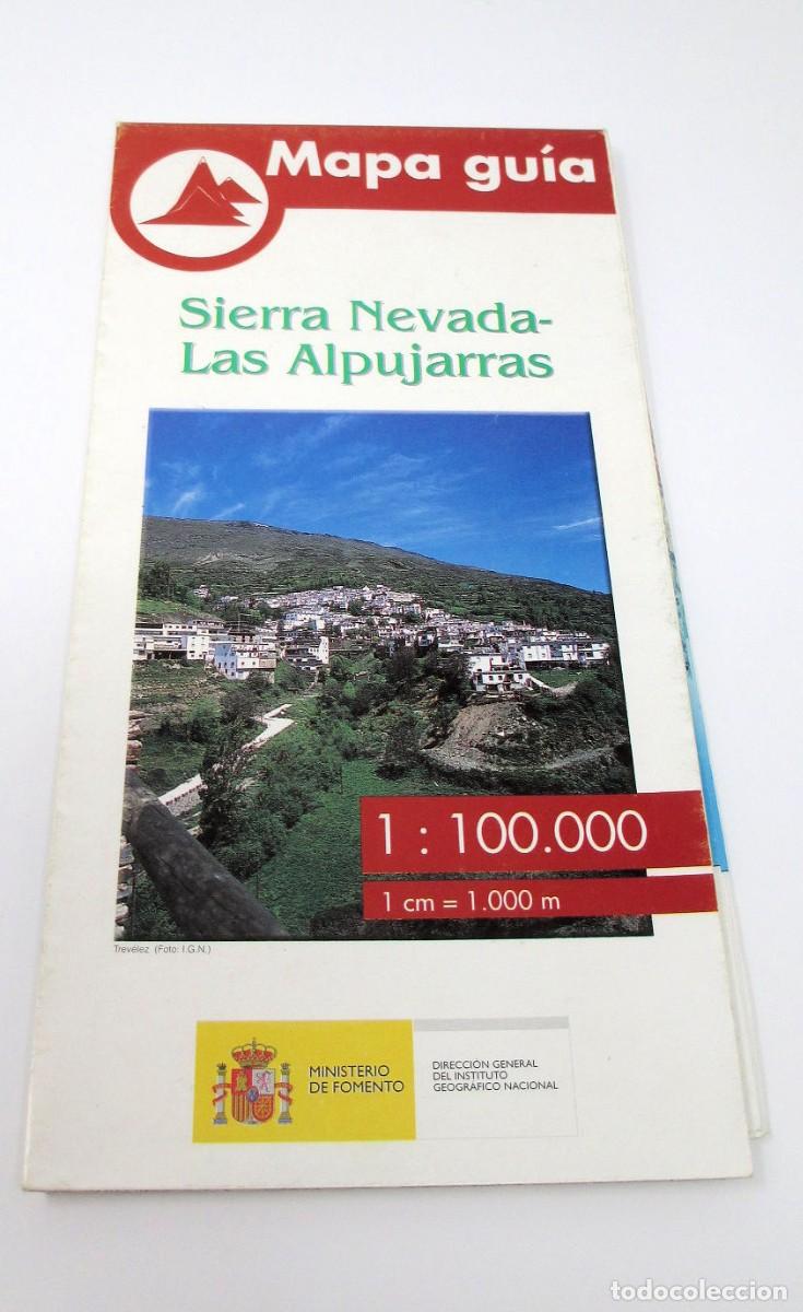 Zeitgen&ouml;ssische Karten: Gran Mapa Gu&iacute;a de Sierra Nevada - Las Alpujarras - Granada - Escala 1:100.000