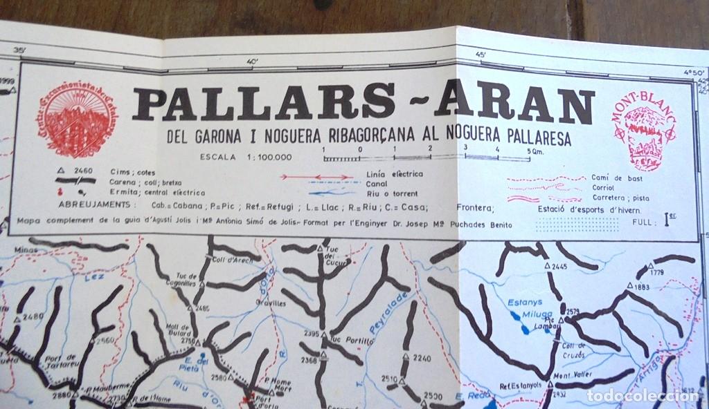 Mapas contempor&acirc;neos: Mapa Pallars &ndash; Aran del Garona i Noguera Ribargor&ccedil;ana al Noguera Pallaresa 1: 100.000. CEC