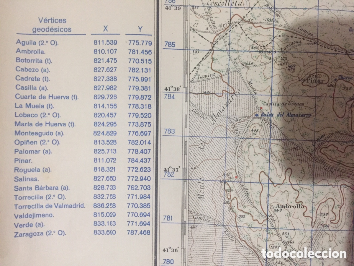 Mapas contempor&aacute;neos: Mapa de Zaragoza, edici&oacute;n militar 1953 - Foto 6