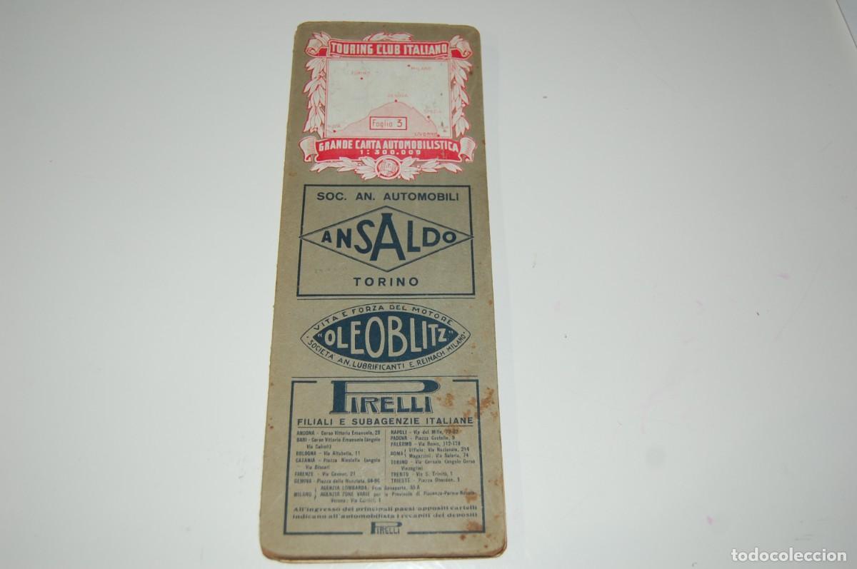 Mapas contempor&acirc;neos: ANTIGUO MAPA DE CARRETERAS ITALIA - TOURING CLUB ITALIANO-GRANDE CARTA AUTOMOBILISTICA