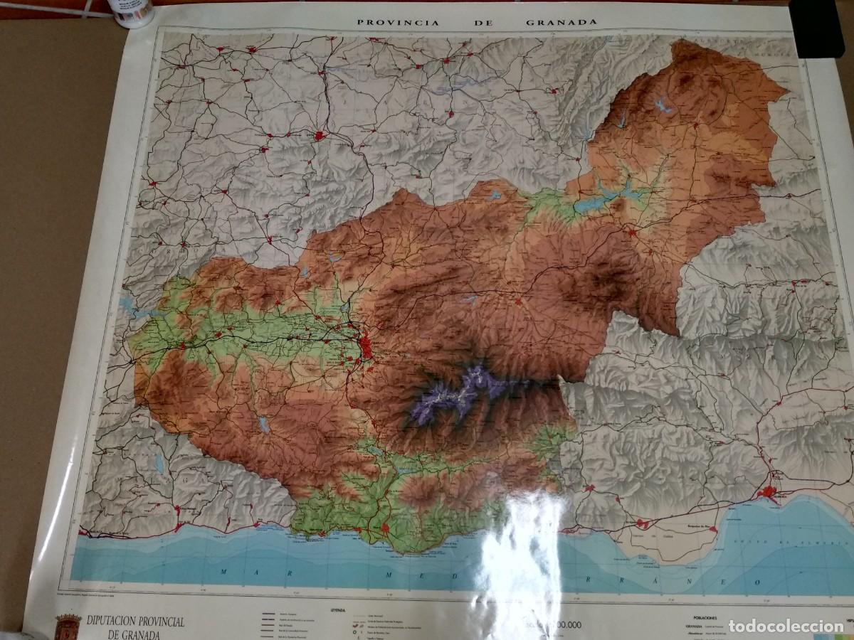 Mapas contempor&aacute;neos: Granada y provincia, Mapa gran formato Rugoma , 1993