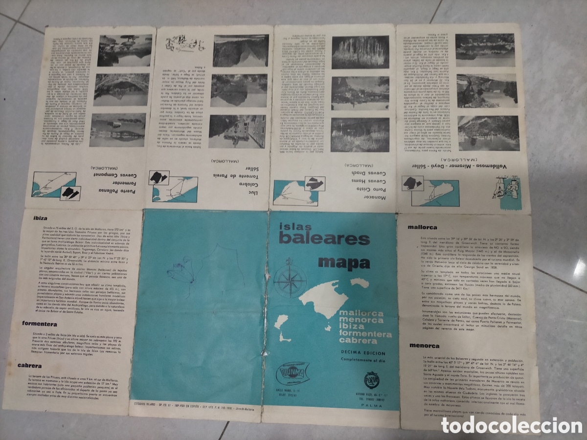 Mapas contempor&aacute;neos: MAPA ISLAS BALEARES. PORAM. 1966 - Foto 4