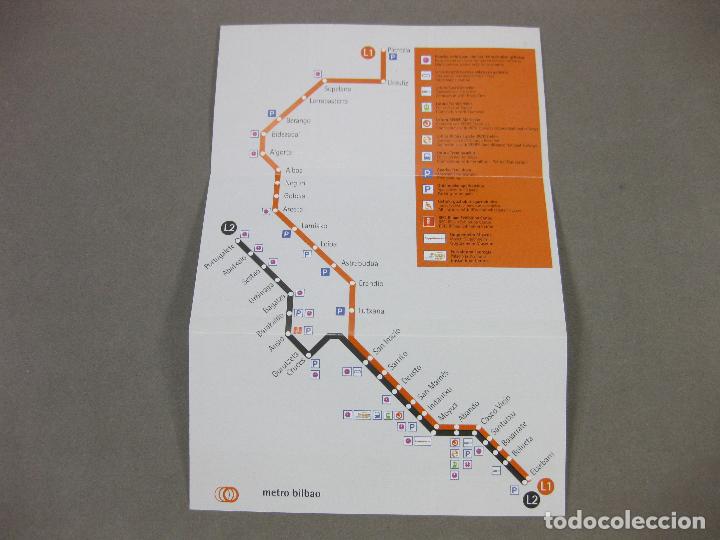 Mapas contempor&aacute;neos: PLANO DE LA RED DE METRO DE BILBAO. - Foto 3