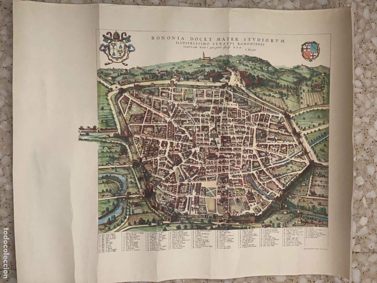 Zeitgen&ouml;ssische Karten: MAPA PLANO BOLONIA BOLOGNA