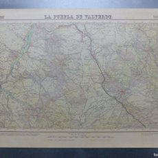 Mapas contemporáneos: LA PUEBLA DE VALVERDE, TERUEL, MAPA AÑOS 1960, DIRECCION GENERAL INSTIT. GEOGRAFICO Y CATASTRAL