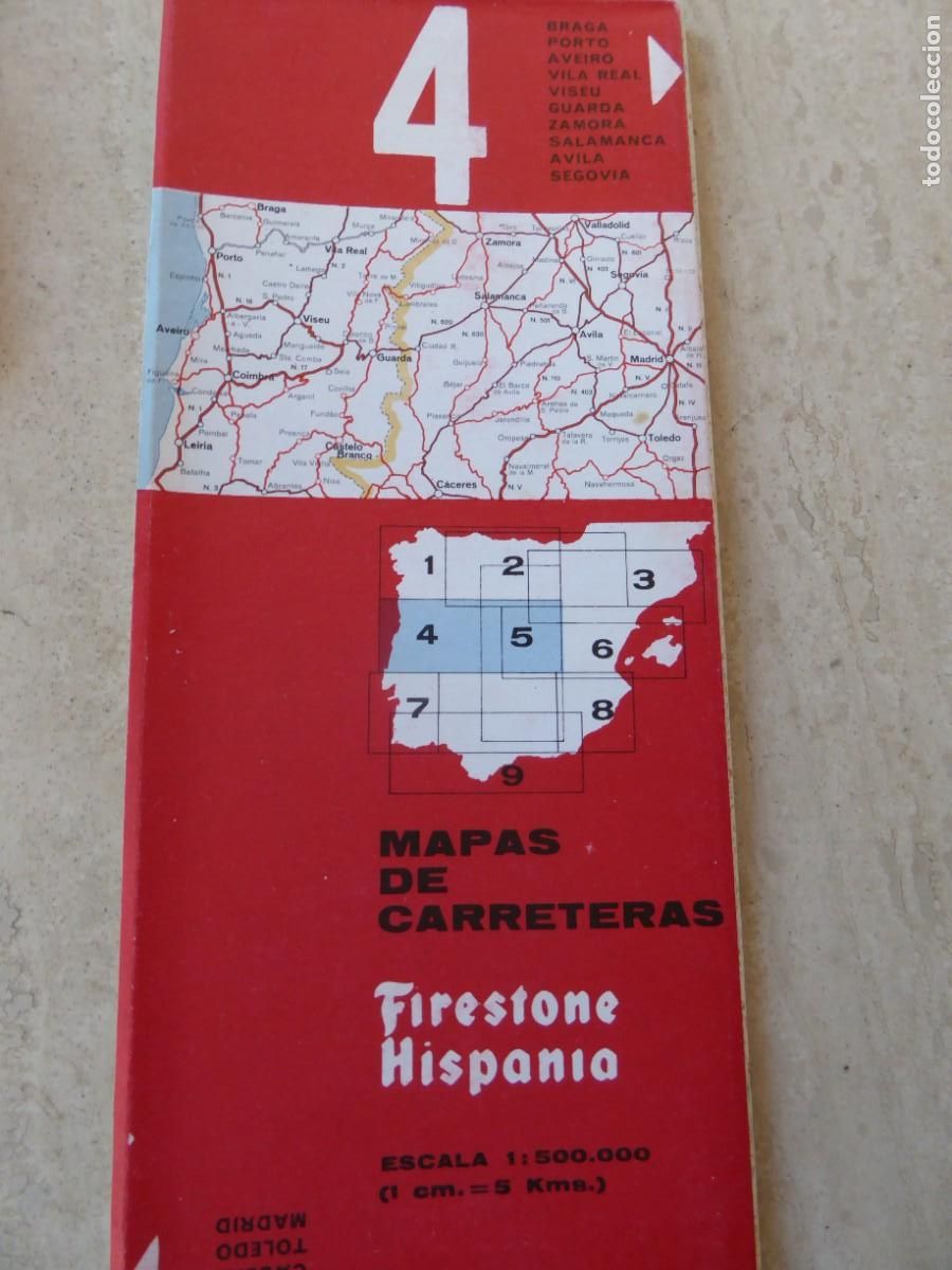 Mapas contempor&aacute;neos: MAPA DE CARRETERAS. FIRESTONE HISPANIA. 4.