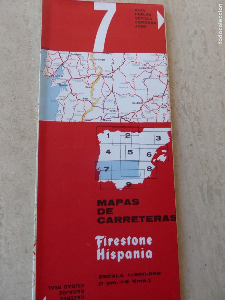 Mapas contempor&aacute;neos: MAPA DE CARRETERAS. FIRESTONE HISPANIA. 7.
