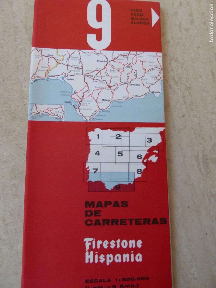Mapas contempor&aacute;neos: MAPA DE CARRETERAS. FIRESTONE HISPANIA. 9. - Foto 1